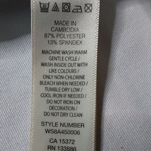 Womans sz Large Floral  with White and Red Stripes Leggings  - Picture 12 of 13